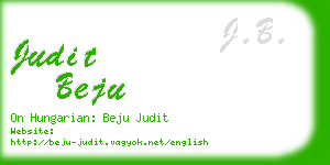 judit beju business card